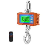 Báscula digital de grúa 1500 kg, 3000 libras, báscula electrónica colgante electrónica, pantalla LCD, báscula colgante electrónica portátil con mando a distancia, báscula de grúa industrial con sensor