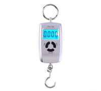 Báscula Digital de Mano 45kg Precisión 5g Viaje(Silver) | Precisión 5g hasta 10kg, capacidad 45kg, ideal equipaje aéreo, paquetería, lectura rápida exacta