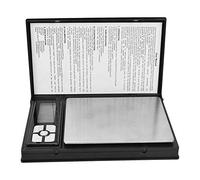 Báscula Digital de Peso de Bolsillo Capacidad de 2000 g Pantalla LCD Escala de Joyas y Gemas Preciosas Báscula de Laboratorio de Alimentos de Cocina (Batería No Incluida)