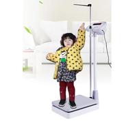 Báscula digital de salud con tallímetro, báscula electrónica de altura y peso con capacidad para 400 libras, báscula de altura y peso para niños y adultos