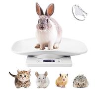 Báscula digital LCD electrónica para animales pequeños, con cinta métrica, multifunción, cocina, baño, báscula de peso, medición precisa, máx. 10 kg
