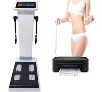 Báscula digital para altura, peso y grasa corporal, máquina expendedora 10.1 pulgadas, pantalla táctil HD, electrónica, para medir el IMC, para farmacias y hospitales, con impresora.