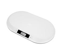 Báscula digital para bebé (20 kg, pantalla LCD, plástico ABS) | Función de tara de pesaje, apagado automático que protege la batería, medición precisa de hasta 20 kg