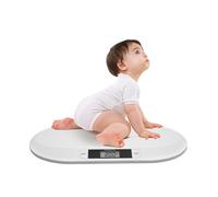 Báscula digital para bebés recién nacidos con pies de goma, pantalla LCD y tara de tres unidades indicador de sobrecarga para bebés, conejos, gatos, perros, etc.