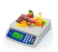 Báscula digital para cocina, 30 kg, con 3 unidades de conversión de pantalla LCD y función de tara, báscula digital con pieza, pesa comida