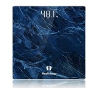 Báscula digital para hombre, Healthkeep Pese Personas de alta precisión con tecnología Step-On Pantalla LED, diseño fino, peso máximo. 180 kg/400 lb, negro…