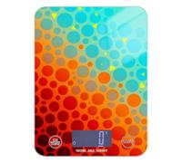 Báscula digital portátil abstracta de color azul y rojo degradado para alimentos, 11 libras/0 18 onzas, 5 kg/5 g (Escenario), báscula de peso pequeño en gramos con 4 unidades para cetogénico