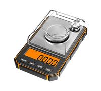 Báscula Digital Portátil De 50g Y 0.001g, Minibáscula Electrónica De Precisión, Báscula Profesional De Miligramos De Bolsillo, Pesas De Calibración De 50g(Oranje)