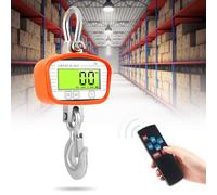 Báscula electrónica colgante de 2000 kg/4400 lb - Báscula digital de grúa con mando a distancia y pantalla LCD - Báscula industrial precisa para la construcción de fábricas de granjas - unidades kg/lb