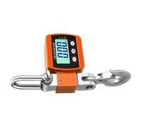 Báscula electrónica colgante de 500 kg de capacidad, pantalla LCD transparente, retroiluminación, báscula industrial de gancho para pesca de granja, báscula colgante de peso digital