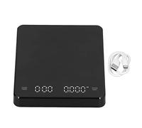 Báscula Electrónica de Café - Bascula de Cafe Máximo 3kg Eléctrica Alimentos Precisión con Temporizador Automático Pequeño Pantalla Led Recargable Tres Unidades Conversión