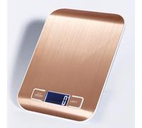 Báscula electrónica de cocina: carga/batería dual, 1 g, alta precisión, 6 unidades, conversión de retroiluminación LCD, pelado con un solo clic (dorado/plateado opcional)