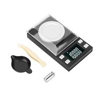 Báscula electrónica digital 0.001g Alta precisión precisa Mini portátil de bolsillo LCD Báscula electrónica para ponderar joyas Oro Diamante Píldoras Café Levadura Té(100g/0.001g)