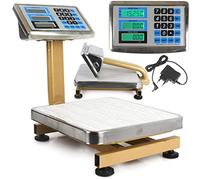 Báscula electrónica industrial con pantalla digital de acero, plataforma comercial plegable (60 kg)