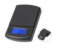 Báscula electrónica ligera con retroiluminación, mide 100 g a 500 g con precisión de 0 01 g, conveniente para el hogar y viajes (200 g/0.01 g)