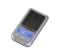 Báscula Electrónica Mini para Joyería 100g 0, 01g Batería | Plata, Acero Inoxidable y Plástico, Apagado Automático, para Café y Medicina, Compacta y Ligera