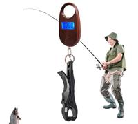 Báscula electrónica para colgar, compacta, medición de kilogramos, gancho de elevación estable, pescador de agua dulce y salada, cebo de, caza, equipaje, maleta