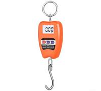 Báscula electrónica portátil de grúa de 200 kg, mini LCD Loop Escala colgante de equipaje para pesaje preciso (naranja)