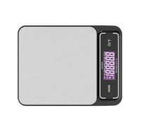 Báscula electrónica recargable de 6 kg/10 kg, pantalla retroiluminada, multifunción, para hornear, cocinar, café, alimentos digitales, alta precisión, cocina electrónica