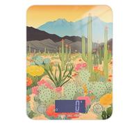 Báscula impermeable para alimentos de desierto con cactus y flores florecientes, 11 libras/1 onzas, 5 kg/5 g, báscula de peso de alimentos en gramos y onzas con 4 unidades para hornear, asar y perder