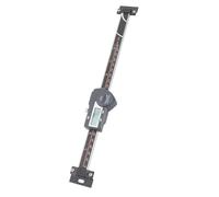 Báscula lineal digital de acero inoxidable con protección IP54 - Herramienta de medición con calibrador Vernier horizontal con pantalla LCD, conversión métrica y en pulgadas, (0-200 mm)