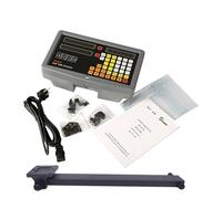 Báscula Lineal Digital precisa Juego de DRO for fresado de Torno, Lectura Digital de 2 Ejes, e Lineal KA300, TTL de 0,005 mm, codificador óptico KA-300 para fresadoras Tornos,Accesorios de Montaje