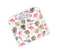 Báscula mecánica tradicional analógica, escala para 130 kg BR2019, fácil calibración, carcasa de metal estable, fácil de leer, flamencos