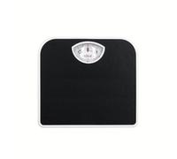 Báscula mecánica tradicional analógica para 130 kg IZ9201, fácil calibración, carcasa de metal estable, fácil de leer, color negro