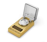 Báscula miligráfica de 50 g/0,001 g, báscula digital de joyería de alta precisión de 0,001 g, pantalla LCD retroiluminada, multiunidad g/oz/ct, modo de tara y conteo para oro, monedas, gemas, polvo y