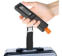 Báscula para equipaje, Pesaequipajes Portátil con Pantalla LCD, Báscula digital de viaje para maleta, Viajes, periodos vacacionales, mochileros, actividades de senderismo, cruceros, control del equipa