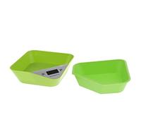 Báscula para Mascotas Pequeñas Electrónica con Bowl Incorporado Y Bandeja Fácil de Limpiar Rango Cinco Mil Gramos Apta para Pesar Aves Pájaros H, Verde