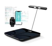 Báscula Persona Balance Conectada Impedancia Con 8 Electrodos Alta Precisión, 28 Datos Corporal Medición BIA de Doble Frecuencia Con APP para Andriod e iOS, Max. 180 kg/400 lb/28