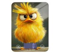 Báscula portátil de dibujos animados divertida para mascotas de pollo para alimentos, peso de 11 libras/0 18 onzas, 5 kg/5 g (Escenario) báscula de cocina en gramos con 4 unidades para cetogénico