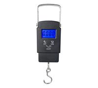 Báscula portátil de pesaje de pesca de 110 libras/50 kg de peso, balanza electrónica digital con gancho de pescado, báscula colgante de acero inoxidable, peso digital