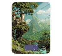 Báscula portátil de viaje Easy Clean para alimentos, 5 kg/5,10 g, Fantasy Pixel Art