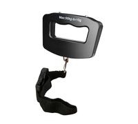 Báscula portátil para equipaje de mano con gancho de acero, 110 libras/50 kg, maleta de mano para viajes, Black