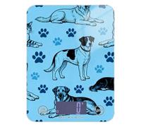 Báscula portátil portátil de alimentos para perro jugando negro y azul claro, 11 libras/0 18 onzas, escala de 5 kg/5 g en gramos con 4 unidades para pérdida de peso (pilas no incluidas)