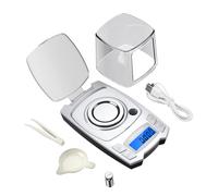 Bascula Precision Báscula de Cocina Báscula electrónica de precisión de 0.001g, báscula de pesaje Digital con carga USB de 100g/50g, báscula portátil de peso for laboratorio, báscula de miligramos par