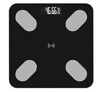 bascula tanita bascula balanza baño de cocina grasa corporal composición alta precisión Bluetooth balanza precision báscula baño vasculas de peso-Negro