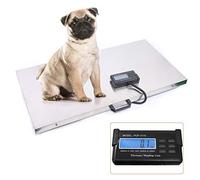 Báscula Veterinaria Electrónica, 103 x 53 cm, Báscula de Plataforma, Balanza Animal, Balanza para Perros Hasta 300 kg, Acero Inoxidable