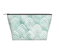 Básculas Aqua Mint Blanco Geometría Mármol, Bolsa de artículos de tocador Bolsa de Maquillaje Bolsa de cosméticos Bolsa de artículos de tocador de Viaje portátil
