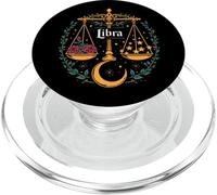 Básculas del Signo del Zodiaco Libra Astrología aérea Fecha de Nacimiento Armonía PopSockets PopGrip para MagSafe