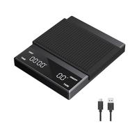 Básculas digitales, Báscula de café Digital 3Kg 0,1g báscula de café expreso por goteo recargable de alta precisión con temporizador báscula de cocina portátil báscula fina