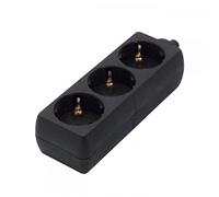 Base 3 x 16 A sin cable - negro (SCH)