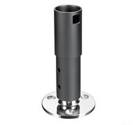 Base adaptador de acero inoxidable con manguito para Starlink Dish V2 Gen 2 Marina, soporte ajustable con costilla antirotación para montaje en barco y coche, 130 mm de longitud, color gris