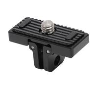 Base Adaptadora Rápida para Cámara 2 en 1, Soporte Magnético de Liberación Rápida con Interfaz de Cámara de Acción, Aleación de Aluminio, Silicona, Pequeño como Llave, para