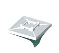 Base adhesiva 30x30 para brida Unex 1256. Bolsa de 100 unidades