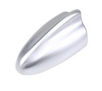 Base Adhesiva Decorativa Universal para Antena aérea de Techo de Coche, con diseño de Aleta de tiburón, para Ford, Toyota, Nissan y BMW (Plateada)