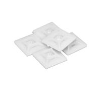 Base Adhesiva Para Bridas 19x19 mm. Blanca Bolsa 100 Unidades