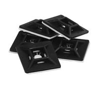 Base Adhesiva Para Bridas 19x19 mm. Negra Bolsa 100 Unidades